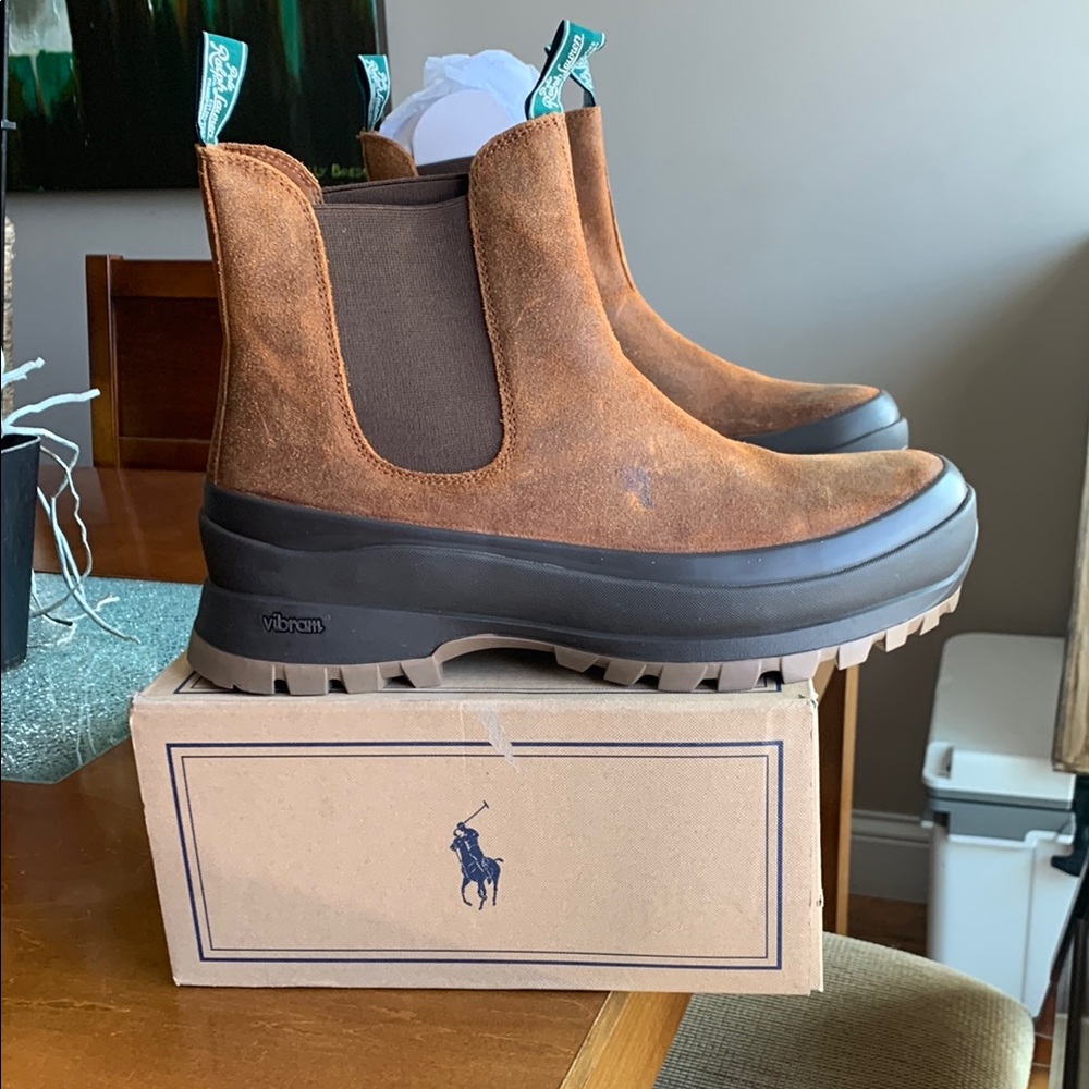 Polo by Ralph Lauren Men's Brown Chelsea Boots